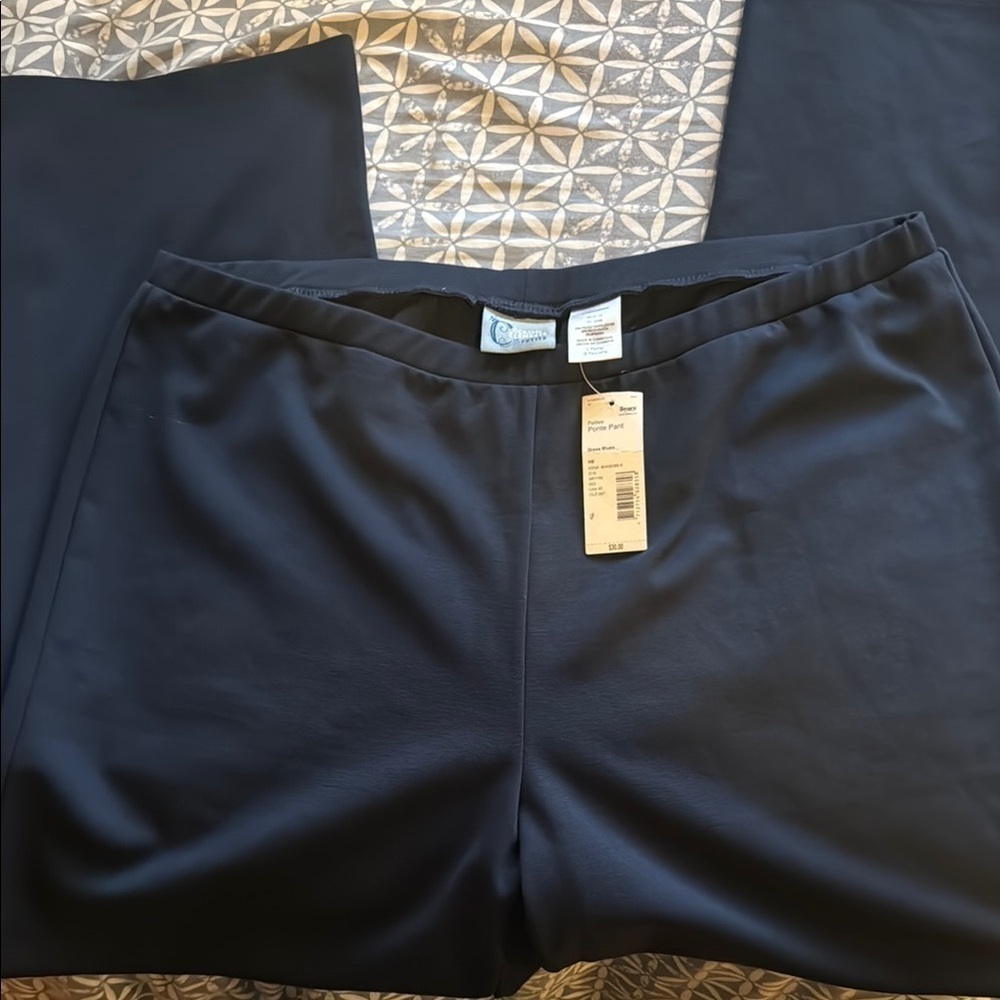 NWT Classic Elements Petite Navy Blue Pants size LP!